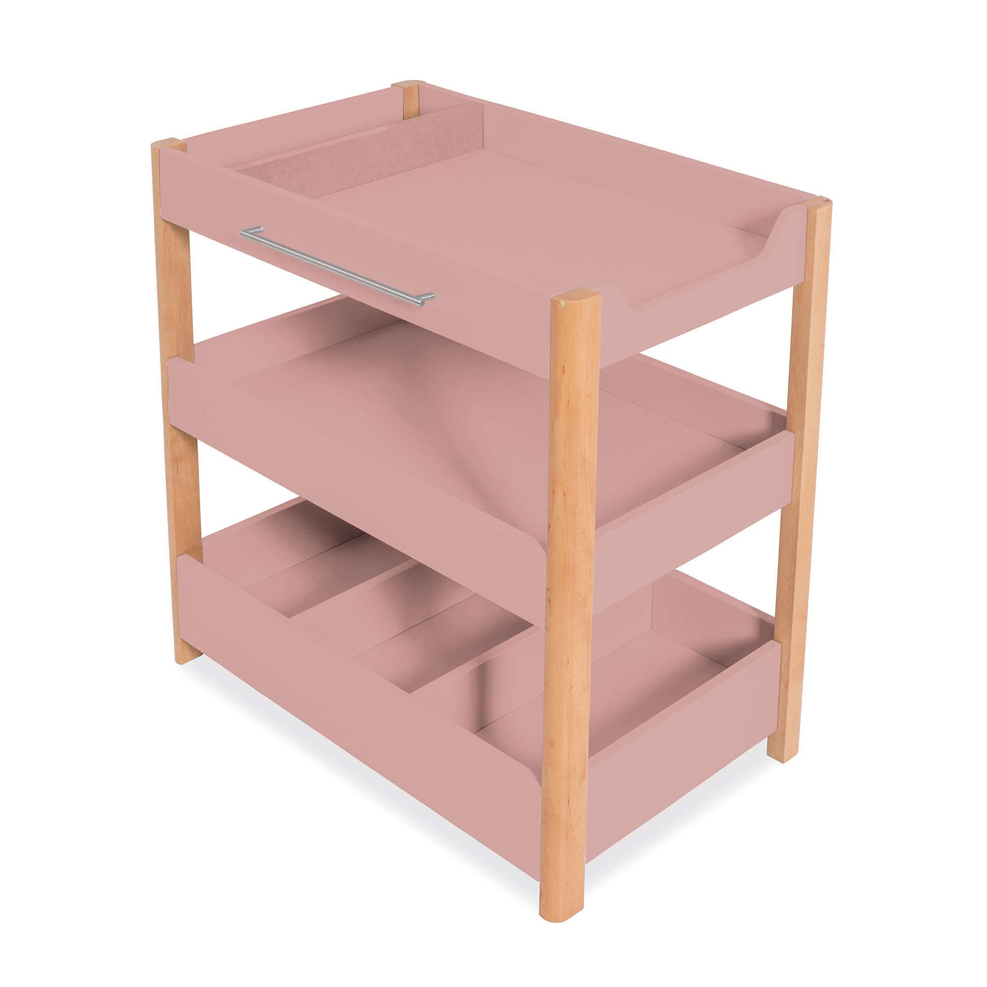 Changing table 50x80 cm with shelves wood