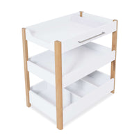 Móvel para muda fraldas 50x80 cm com prateleiras madeira/branco · Neo Dadá D103