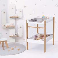 Changing table 50x80 cm with shelves · Tiboo