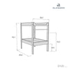 Changing table 50x80 cm with shelves · Tiboo