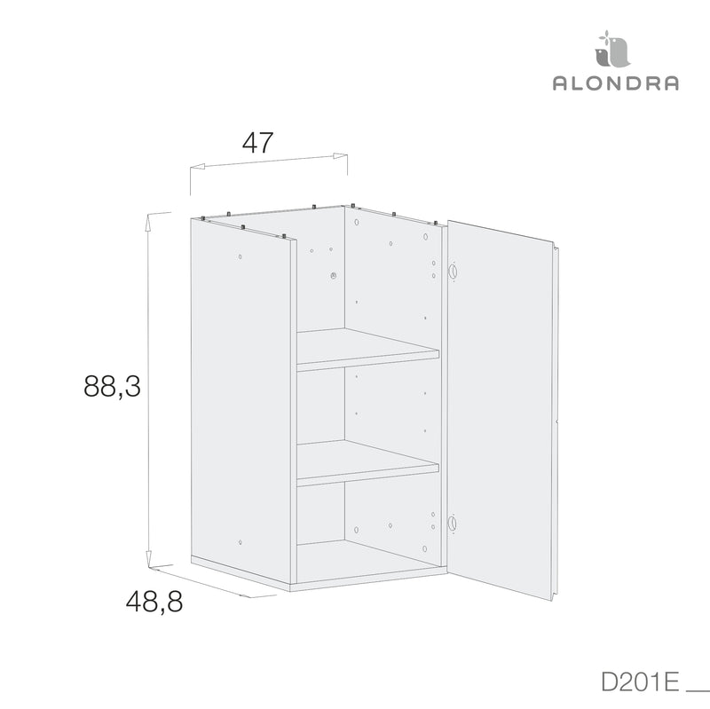 Cómoda infantil grande de 2 módulos (95cm) · D20121