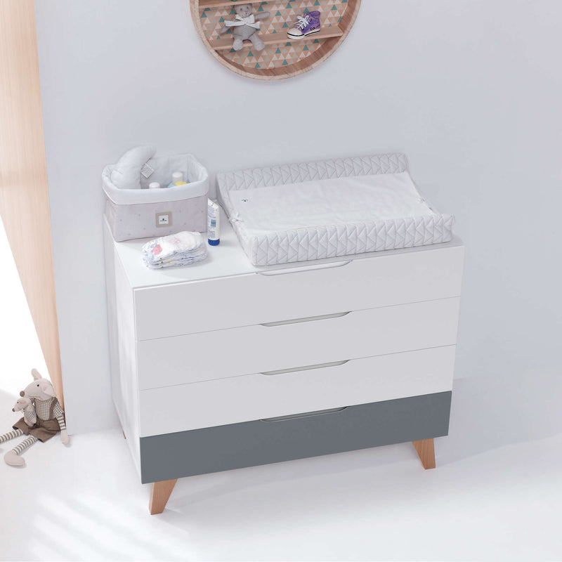 Wooden changing table dresser (110cm) - D247R Lifestyle