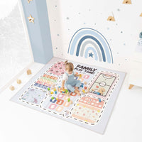 Wendbarer Spielteppich für Kinder (200x180 cm) Rosa Blumen · Liberty FP132