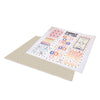 Wendbarer Spielteppich für Kinder (200x180 cm) beige mit Blättern · Nandina FP116