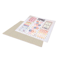 Wendbarer Spielteppich für Kinder (200x180 cm) beige mit Blättern · Nandina FP116
