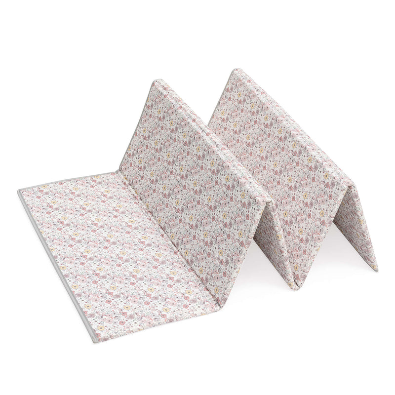 Wendbarer Spielteppich für Kinder (200x180 cm) Rosa Blumen · Liberty FP132