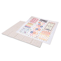 Wendbarer Spielteppich für Kinder (200x180 cm) Rosa Blumen · Liberty FP132
