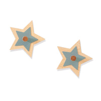 Set 2 wall hooks star-shaped wood · Polare H121