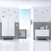 Armoire pour enfants (2 portes/2 tiroirs) laqué · Style A347