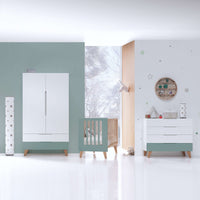 Children's wardrobe of 110 cm in wooden legs · Lifestyle A347R