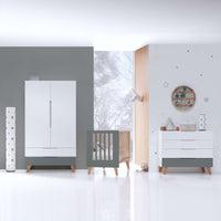 Children's wardrobe of 110 cm in wooden legs · Lifestyle A347R