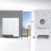 Quarto infantil grande en branco, madeira e cinzento · Lifestyle Plus+ Antracita