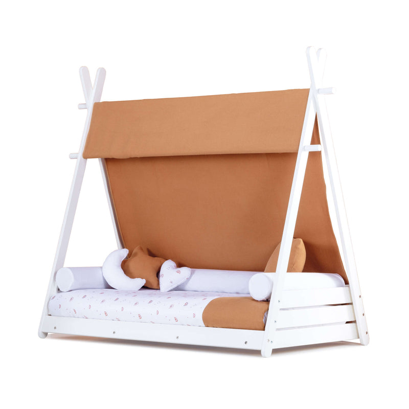 Lit cabane Montessori 90x200 cm avec linge de lit Ariake · Homy XL