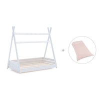 Lit d'enfant Montessori 70x140 cm avec linge de lit Cremarosa · Homy