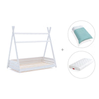 Lit d'enfant Montessori 70x140 cm avec linge de lit Mare · Homy