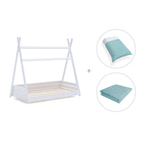 Lit d'enfant Montessori 70x140 cm avec linge de lit Mare · Homy