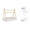 Lit d'enfant Montessori 70x140 cm en bois avec linge de lit Espuma do mar · Homy Life