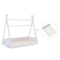 Cama junior Montessori 90x200 cm con têxtil Taiga · Homy XL