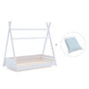 Lit cabane Montessori 90x200 cm avec linge de lit Mint · Homy XL