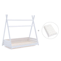 Lit cabane Montessori 90x200 cm avec linge de lit Taiga · Homy XL