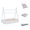 Lit cabane Montessori 90x200 cm avec linge de lit Carezza · Homy XL