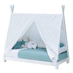 cama montessori original con forma de cabaña para habitaciones de niños