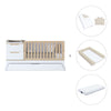 Convertible crib white/wood 70x140 cm with low drawer · Zen K460C-M8411