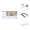 Convertible crib white/wood 70x140 cm with low drawer · Zen K460C-M8411