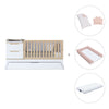 Convertible crib white/wood 70x140 cm with low drawer · Zen K460C-M8411