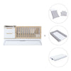 Convertible crib white/wood 70x140 cm with low drawer · Zen K460C-M8411