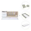 Convertible crib white/wood 70x140 cm with low drawer · Zen K460C-M8411