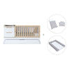 Convertible crib white/wood 70x140 cm with low drawer · Zen K460C-M8411