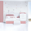 Convertible crib 70x140 cm white/pink · Sero More Quarzo K546-M7759