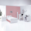 Convertible crib 70x140 cm white/pink · Sero More Quarzo K546-M7759