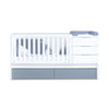 Convertible crib 70x140 cm white/blue · Sero More Blu Denim K546-M7741