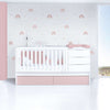 Convertible crib 70x140 cm white/light pink · Sero More Flamingo K546-M7742