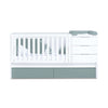 Convertible crib 70x140 cm white/eucalyptus · Sero More Eucalyptus K546-M7757