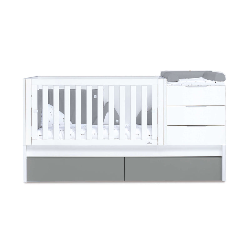 Convertible crib 70x140 cm white/anthracite · Sero More Antracita K546-M7758