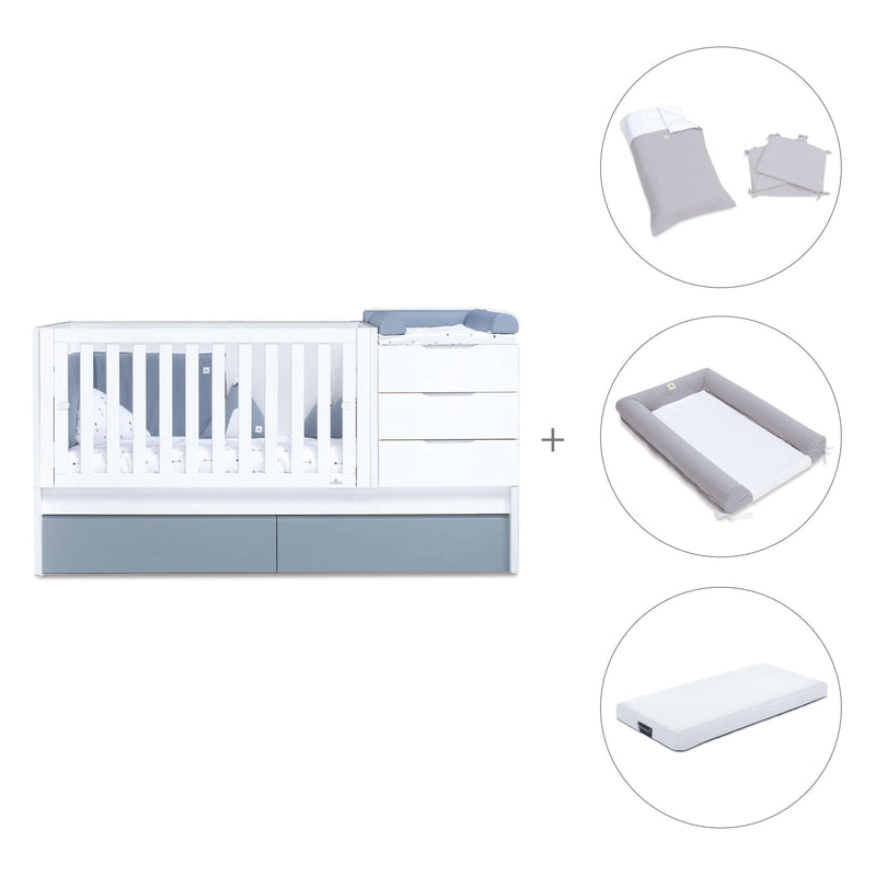 Convertível 70x140 cm branco/azul · Sero More Blu Denim K546-M7741