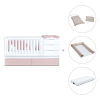 Convertível 70x140 cm branco/rosa claro · Sero More Flamingo K546-M7742