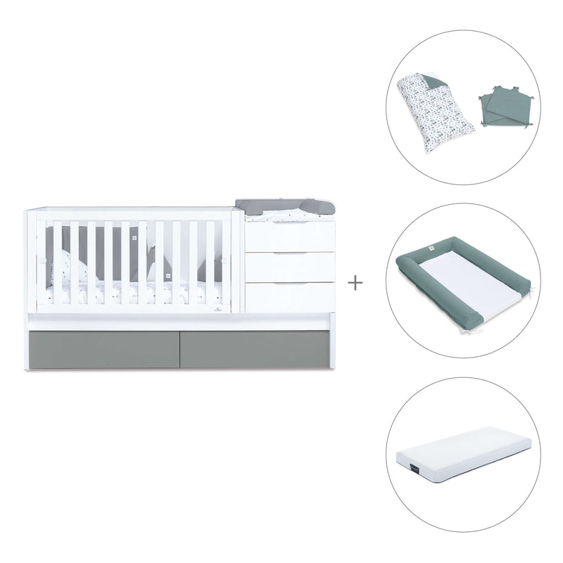 Convertível 70x140 cm branco/antracite · Sero More Antracita K546-M7758