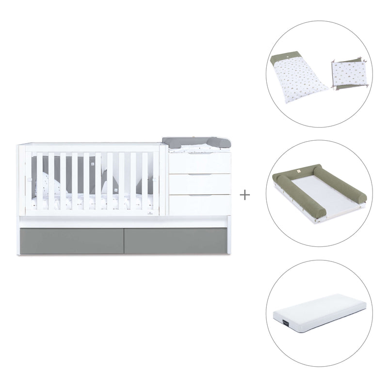 Convertível 70x140 cm branco/antracite · Sero More Antracita K546-M7758