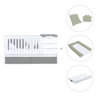 Convertível 70x140 cm branco/antracite · Sero More Antracita K546-M7758