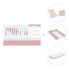 Verwandelbares Babybett 70x140 cm weiss/rosa · Sero More Quarzo K546-M7759