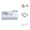 Convertible crib with drawers/trundle bed 70x140 cm white/grey · Sero More K546-M7778