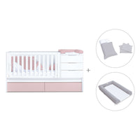 Convertível 70x140 cm branco/rosa claro · Sero More Flamingo K546-M7742