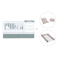 Convertível 70x140 cm branco/eucalipto · Sero More Eucalyptus K546-M7757