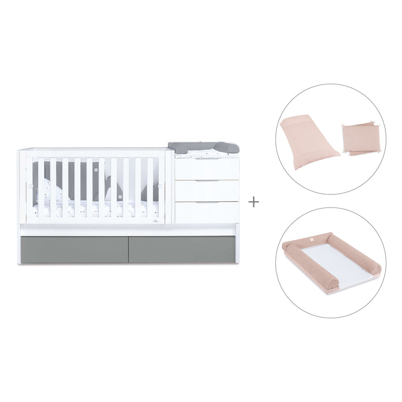 Convertível 70x140 cm branco/antracite · Sero More Antracita K546-M7758