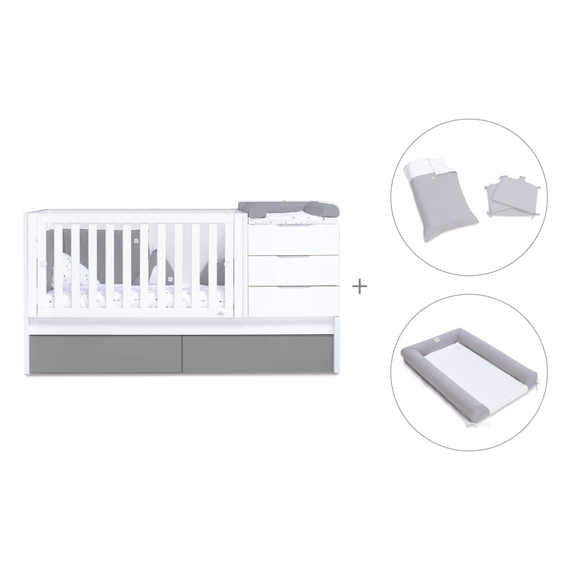 Convertível 70x140 cm branco/antracite · Sero More Antracita K546-M7758