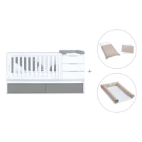 Convertível 70x140 cm branco/antracite · Sero More Antracita K546-M7758